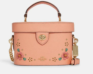 Coach  Kay Crossbody With Floral Whipstitch - Gold/Faded Blush Multi