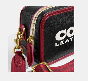 Coach Kia Camera Bag in Colorblock - Brass/Black Multi