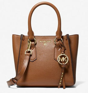 MK Kris Small Pebbled Leather Satchel - Luggage