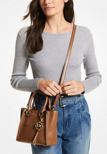 MK Kris Small Pebbled Leather Satchel - Luggage