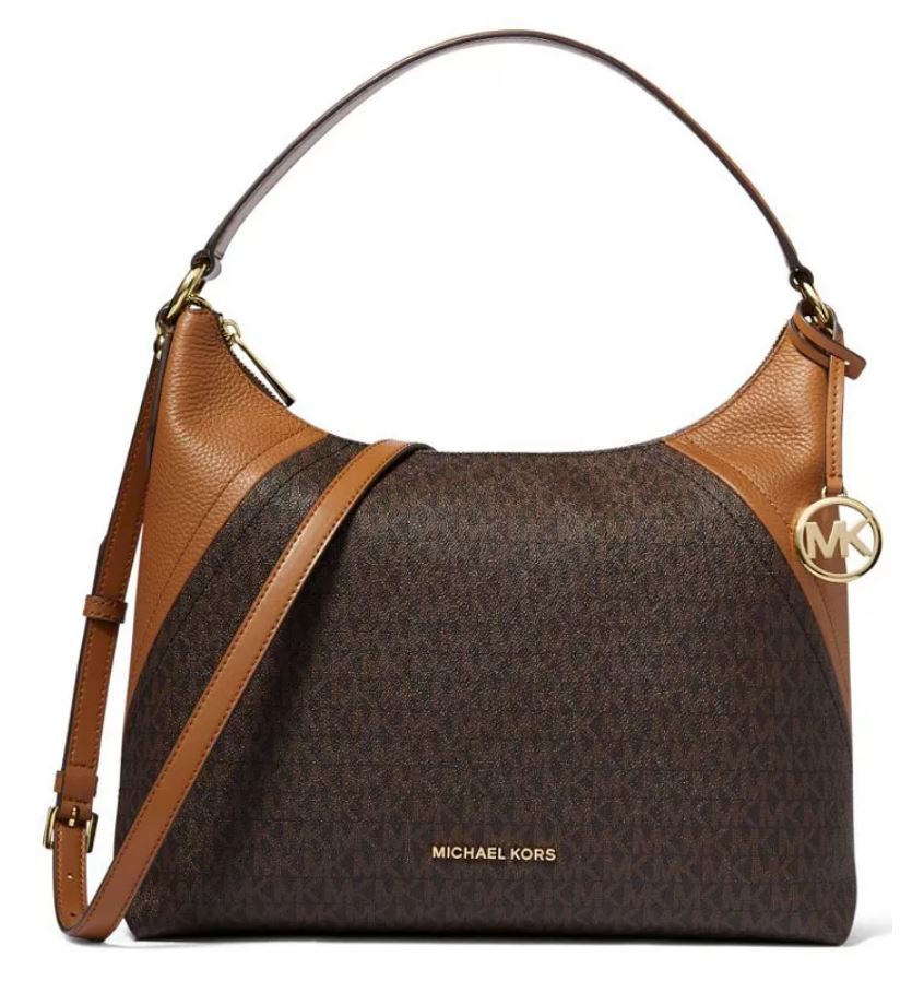 MK Aria Large Shoulder Bag - Brown/Acorn