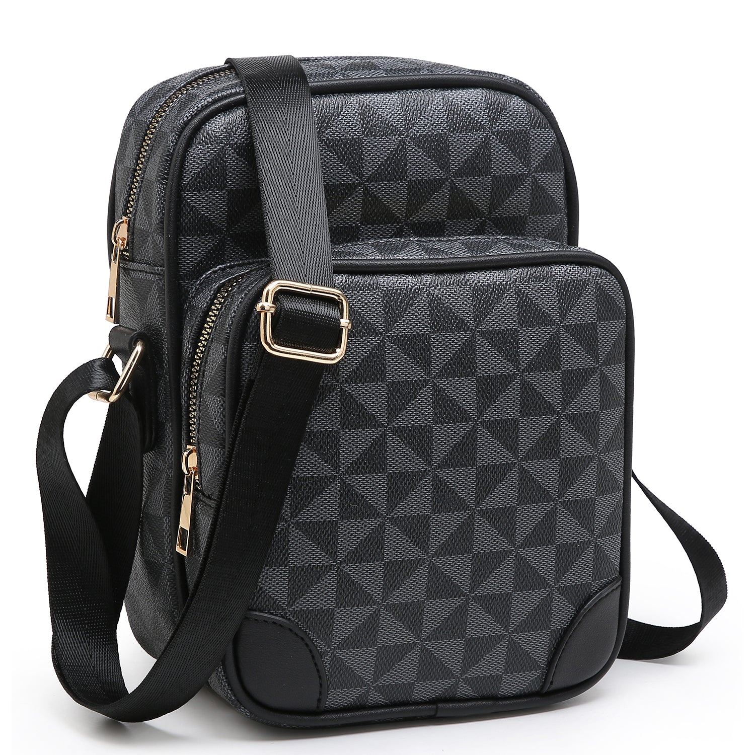 Monogram Multi Compartment Crossbody Bag for Men and Women