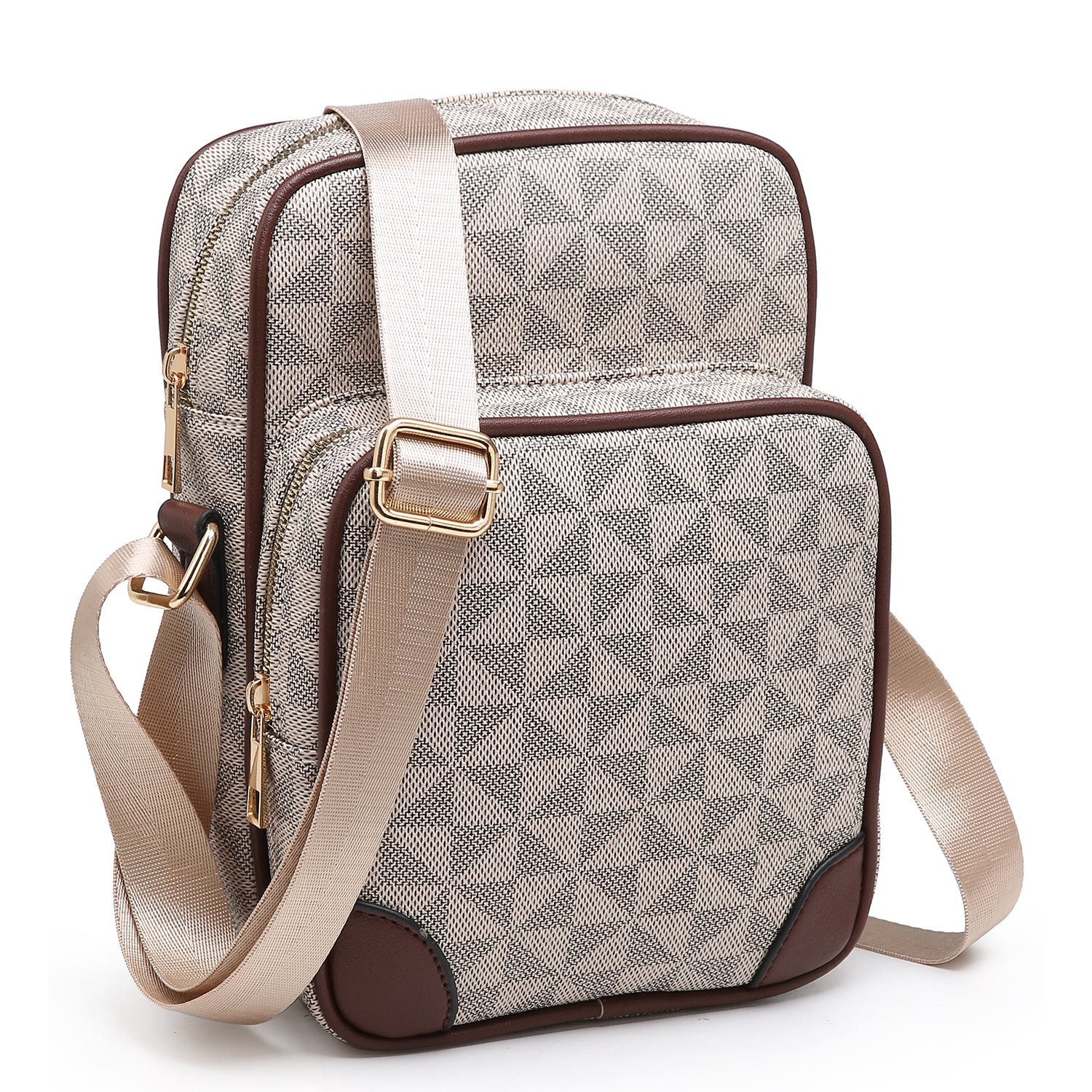 Monogram Multi Compartment Crossbody Bag for Men and Women