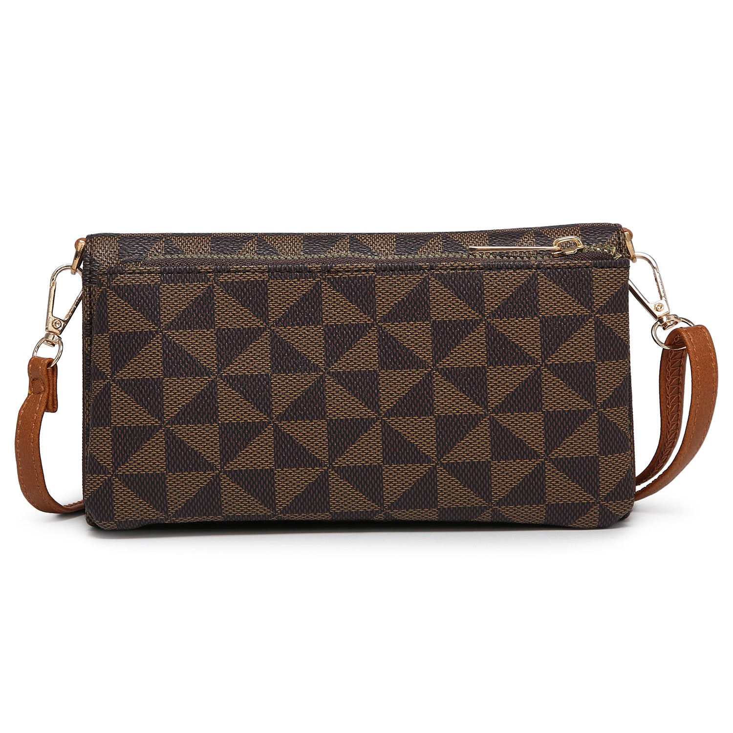 Monogram Bow Tri-fold Crossbody Wallet Wristlet