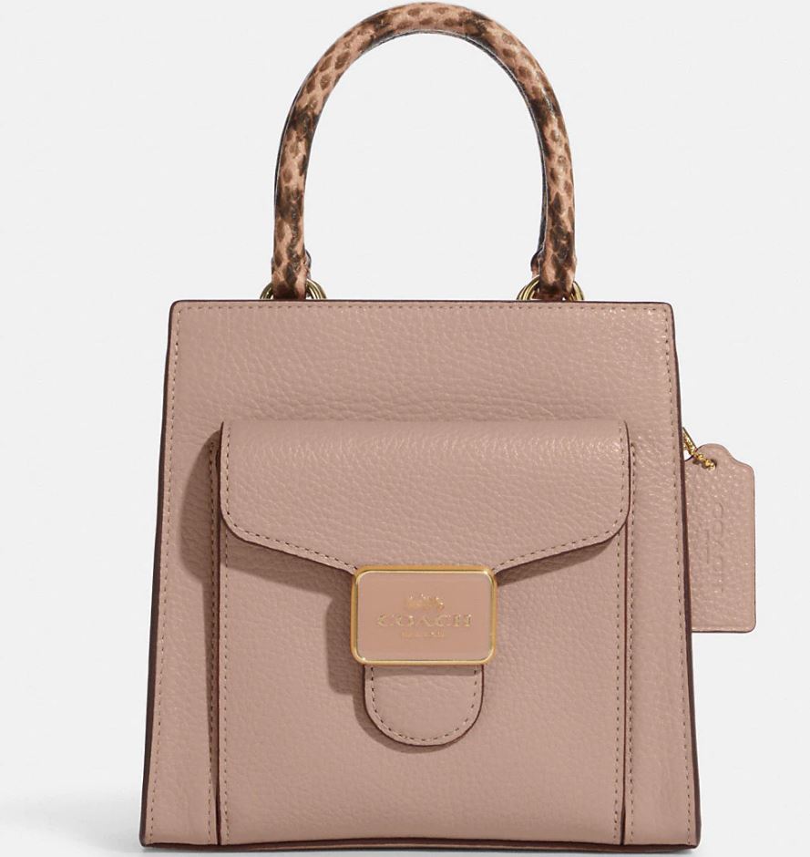 Coach Mini Pepper Crossbody - Gold/Shell Pink