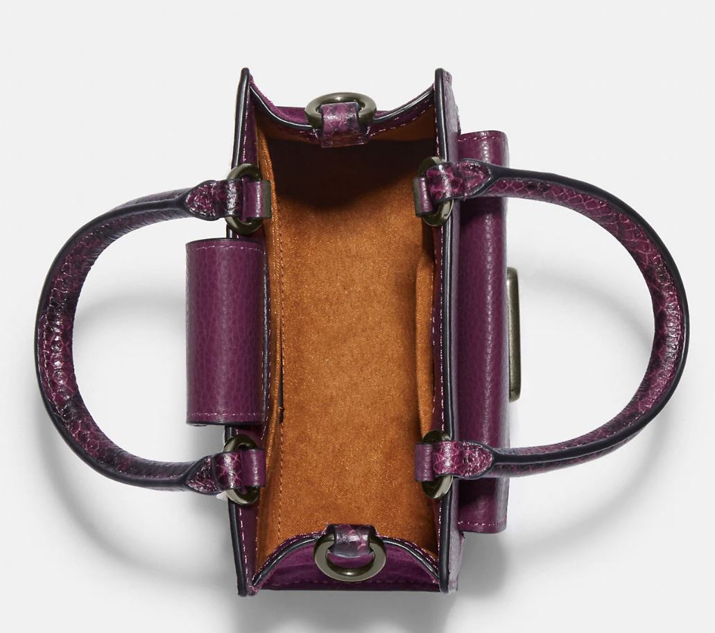 Mini Pepper Crossbody - Black Antique Nickel/Boysenberry