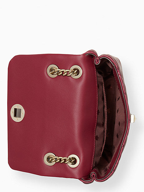 Kate Spade natalia small flap crossbody - Blackberry Preserve