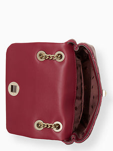 Kate Spade natalia small flap crossbody - Blackberry Preserve