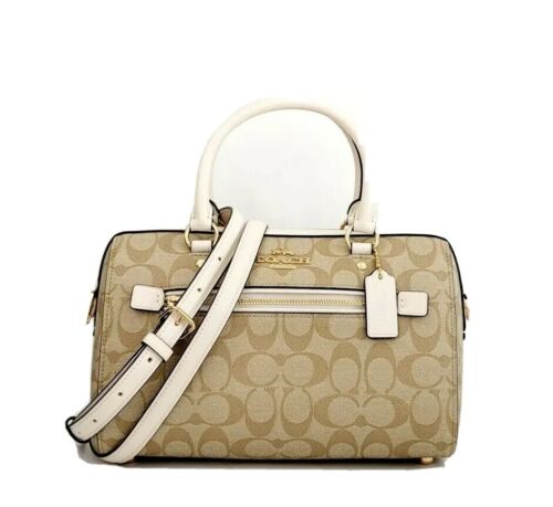 Coach Rowan Satchel Crossbody  - Light Khaki Chalk