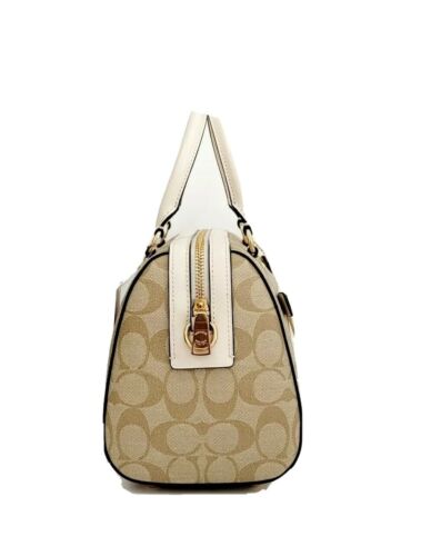 Coach Rowan Satchel Crossbody  - Light Khaki Chalk