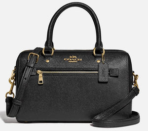 Coach Rowan Satchel - Gold/Black