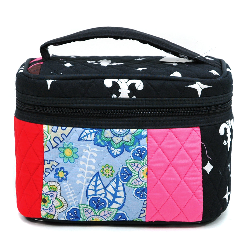 Chevron Print Quilted Classic Cosmetic Case