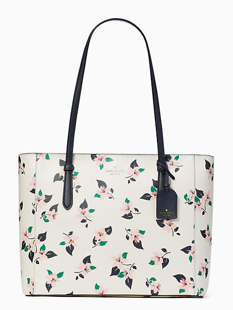 Kate Spade schuyler lily blooms medium tote - Cream Multi