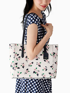 Kate Spade schuyler lily blooms medium tote - Cream Multi