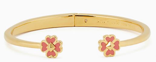 Kate Spade spades & studs enamel hinge cuff