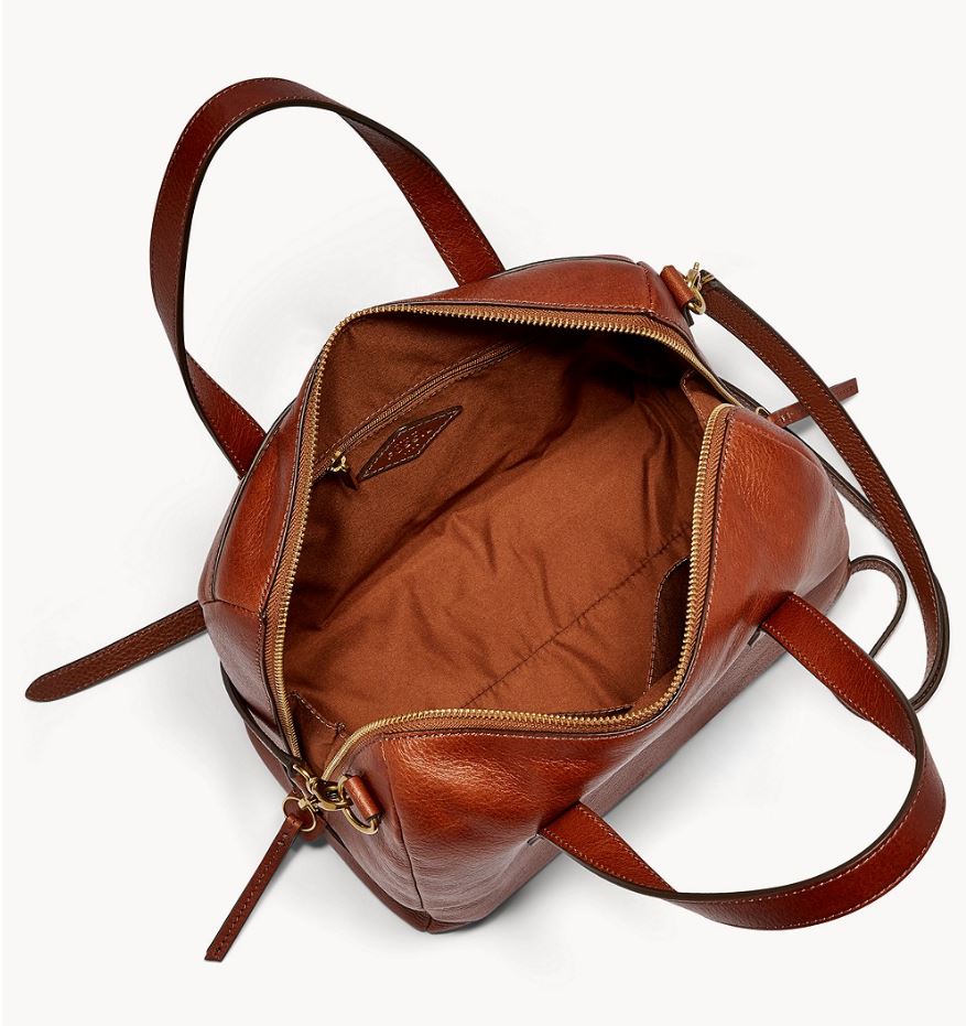 Fossil Sydney Satchel - Brown