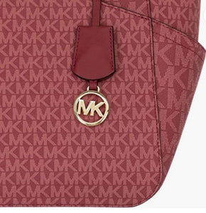 MK Jet Set Travel Large Chain Shoulder Tote (Mulberry Multi)