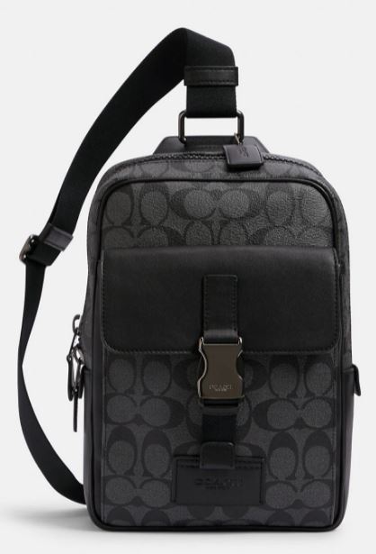 Coach Track Pack In Signature Canvas