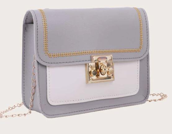 Two Tone Chain Shoulder Bag - GFM US