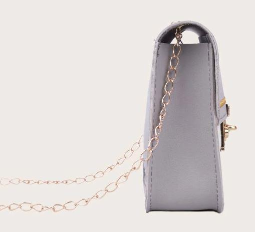 Two Tone Chain Shoulder Bag - GFM US