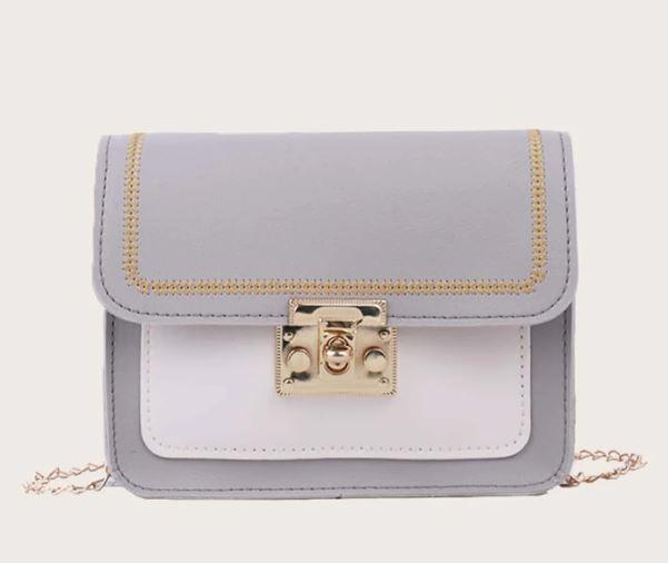 Two Tone Chain Shoulder Bag - GFM US