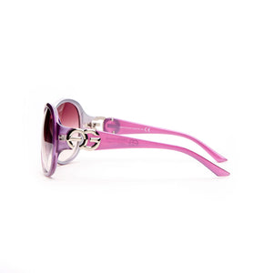 AG Women's Classic Round Fashion Sunglasses - Violet/Pink