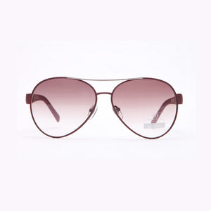 AG Women's Fashion Aviators w/ Side Punch Out Design - Plum/Purple