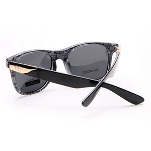 AG Classic Wayfarer Frame Sunglasses - Black/Dark Grey