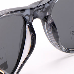 AG Classic Wayfarer Frame Sunglasses - Black/Dark Grey