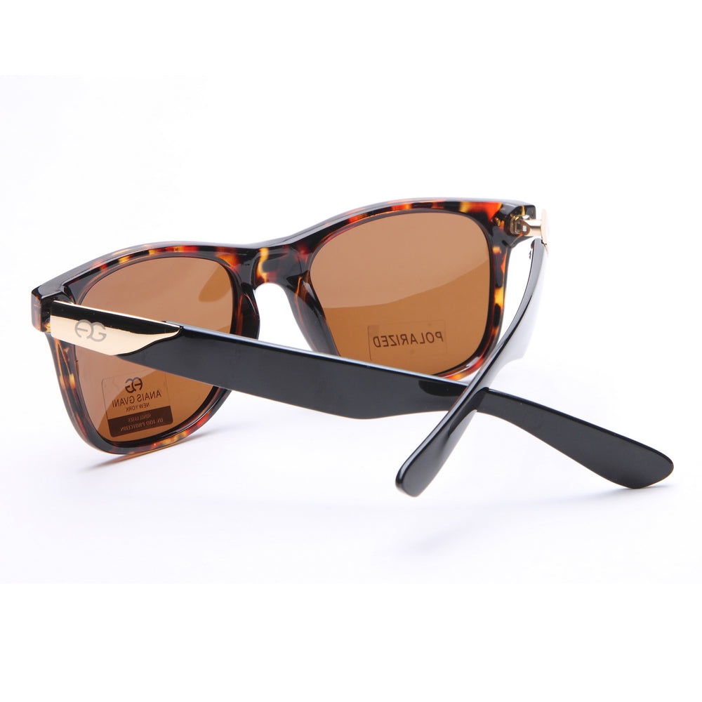 AG Classic Wayfarer Frame Sunglasses - Brown Marble