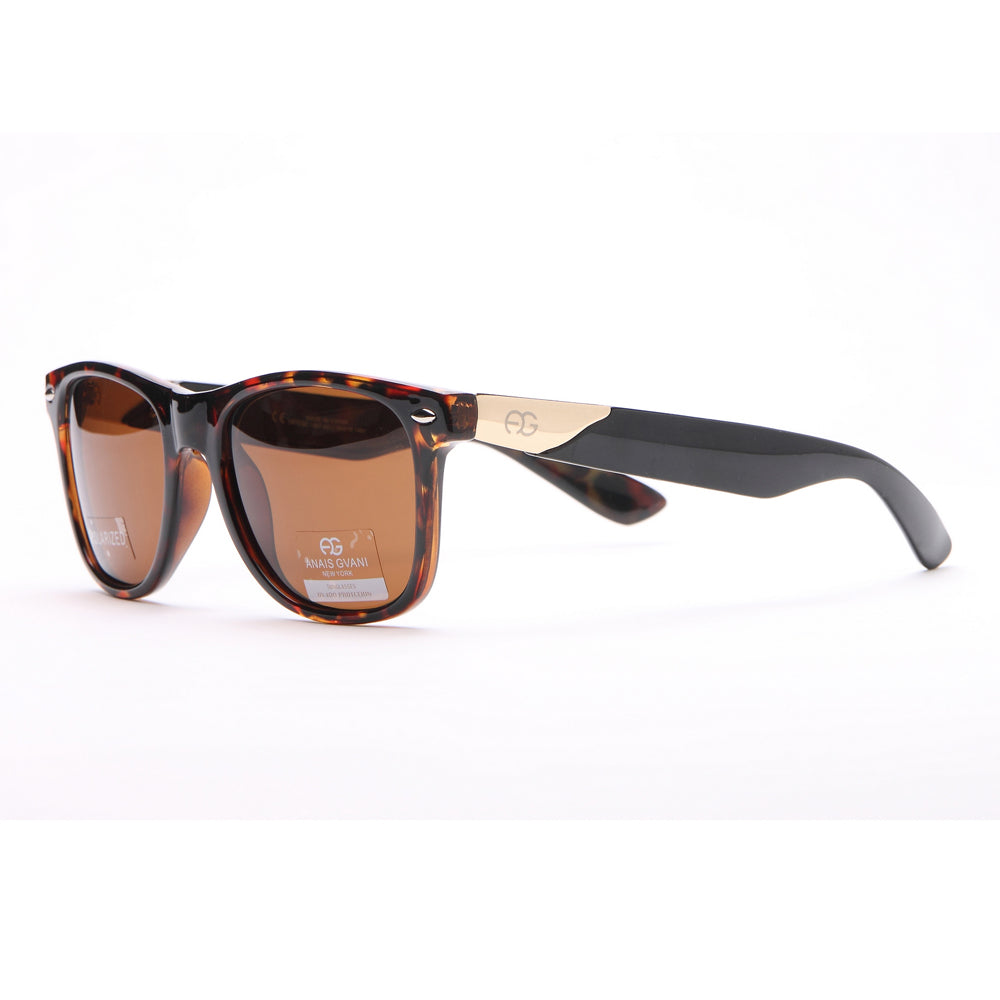 AG Classic Wayfarer Frame Sunglasses - Brown Marble