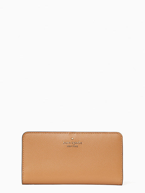 Kate Spade darcy large slim bifold wallet - Classic Saddle