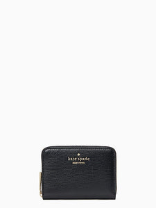 Kate Spade darcy small zip around card case wallet - black