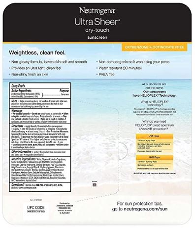 Neutrogena Ultra Sheer Dry-Touch Spf 55