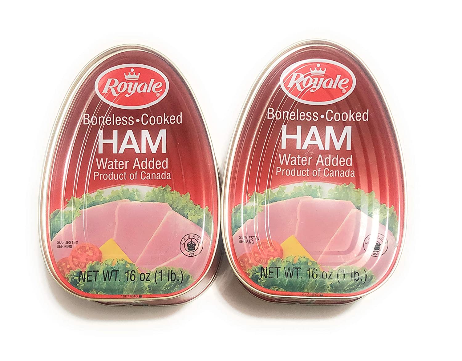 16oz Royale Ham Boneless Cooked, Water Added, from Canada, Serve Hot Cold