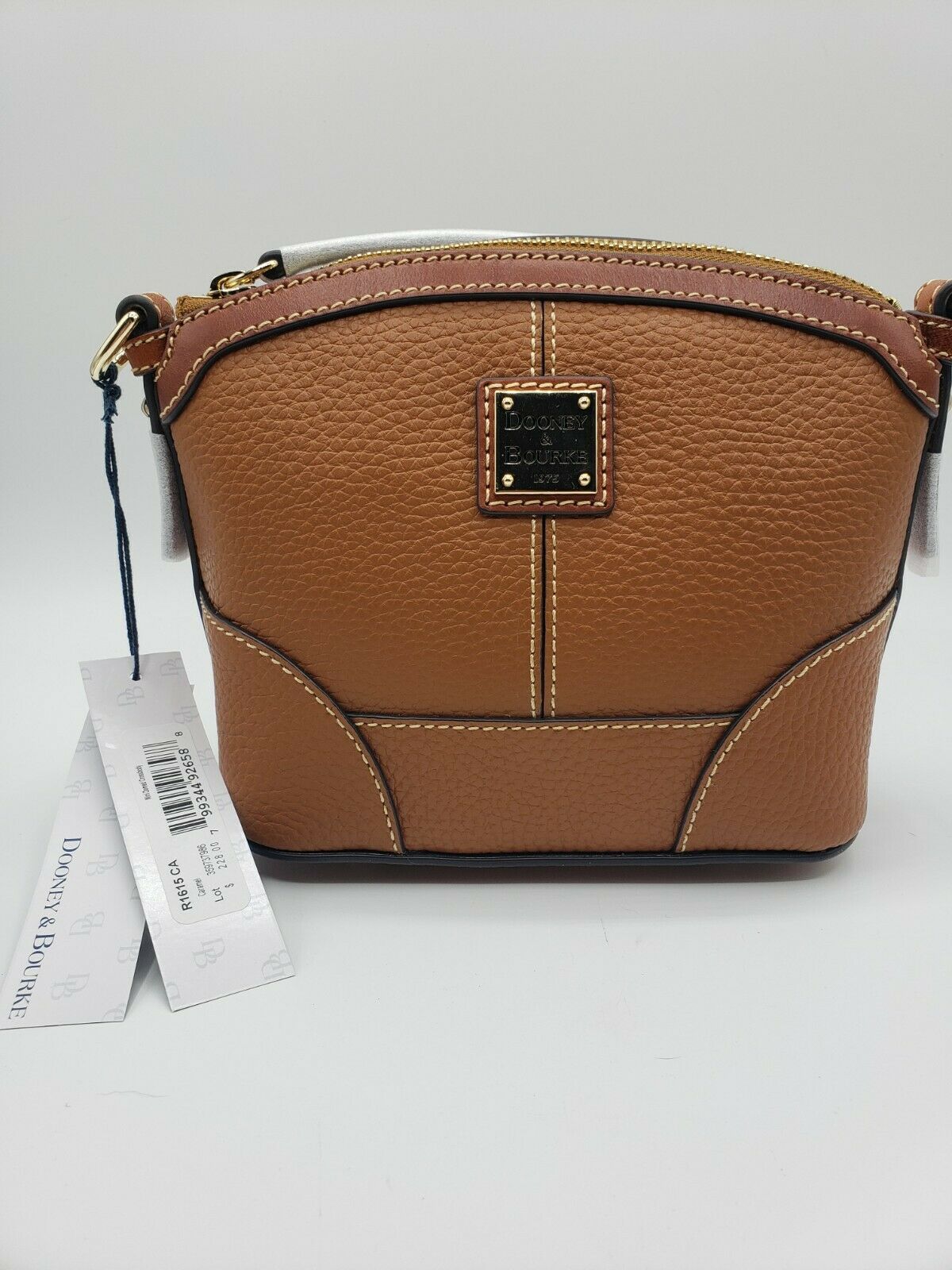 D & B PEBBLE GRAIN MINI DOMED CROSSBODY