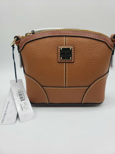 D & B PEBBLE GRAIN MINI DOMED CROSSBODY