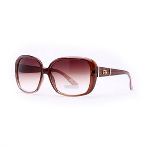 AG Women's Classic Square Frame Sunglasses w/ Logo Accent - Coffee